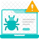 Virus laptop  Icon