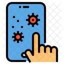 Hand Coronavirus Smartphone Icon