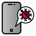 Phone Covid Infection Icon