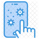 Hand Coronavirus Smartphone Icon