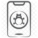 Virus Movel Bug Movel Patogeno De Smartphone Ícone