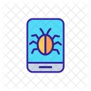 Cyber Seguridad Contorno Icon