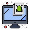 Computer Monitor Security Icon