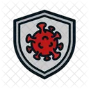 Virus Protection Shield Virus Icon