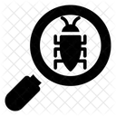 Virus Search Virus Finding Bug Tracking Icon