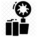 Solid Virus Glass Icon