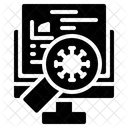 Solid Virus Glass Icon
