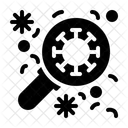 Solid Virus Glass Icon