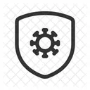 Virus Shield Protection Shield Icon