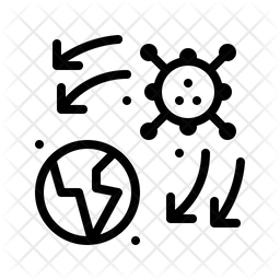 Virus Spread In World Icon
