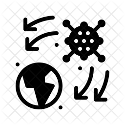 Virus Spread In World Icon