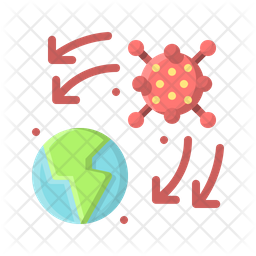 Virus Spread In World Icon