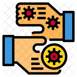 Virus Spread With On Hands  Icon