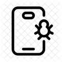 Telefono Virus Malware Icono
