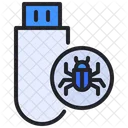 Virus Usb Error Usb Usb Icono