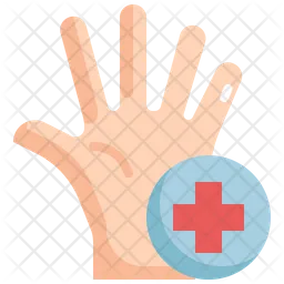 Virus zur Hand  Symbol