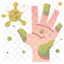 Virus zur Hand  Symbol