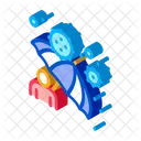 Umbrella Protection Against Icon