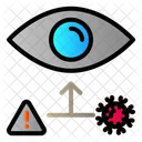 Auge Coronavirus Infektion Symbol