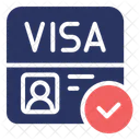 Visa Passport Immigration Icône
