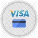 Visa Round Payment Icon