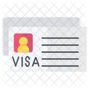 Visa Flat Icon Travel And Tour Icons Icon