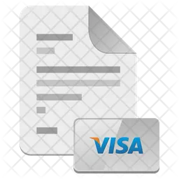 Visa Card Document  Icon