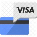 Visa Comentario Credito Ícone