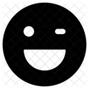 Emoticone Visage Clignotant Expression Icône