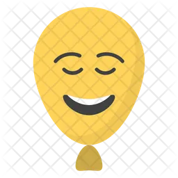 Visage de ballon heureux Emoji Icône