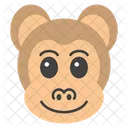 Visage Dargent Tete De Singe Emoji Icon