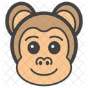 Visage Dargent Tete De Singe Emoji Icon