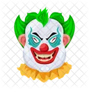 Vecteur De Visage Effrayant Visage De Clown Personnages Malefiques Icône