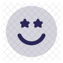 Visage Etoile Emoji Visage Icône