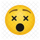 Etourdi Visage Emoji Emoticone Icône