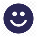 Visage Souriant Heureux Emoticone Icône