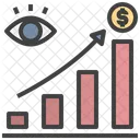 Visao De Lucro Crescimento Grafico De Barras Ícone