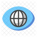 Vision Auge Ansicht Symbol