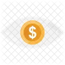 Vision Dollar Coin Icon