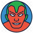 Vision Del Vengador Villano Guerrero Icono