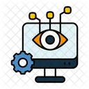 Vision Par Ordinateur Intelligence Artificielle Cyber Eye Icône