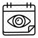 Calendario Vista Monitoreo Icono