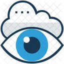 Visual Monitoring Cloud Icon