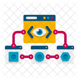 Visual Programming Icon - Download in Flat Style
