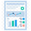 Visualisation Des Donnees Analyse De La Croissance Financiere Profit Commercial Icône