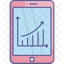 Visualizacao De Dados Grafico Movel Interface Movel Ícone