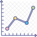 Analise Visualizacao De Dados Grafico De Linhas Ícone