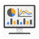 Visualizacao De Dados Analises Estatisticas Ícone