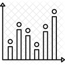 Analisis Visualizacion De Datos Grafico De Lineas Icono