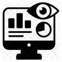 Monitoreo De Datos Visualizacion De Datos Monitoreo De Informes Icono